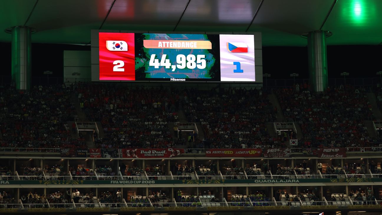 FIFA为韩国捷克世界杯上座数辩护：官方数据与空座照片的对峙